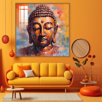 Tranh tranh trí tường phật giáo sang trọng