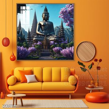File tranh Phật giáo decor trang trí tường nhà phòng thờ
