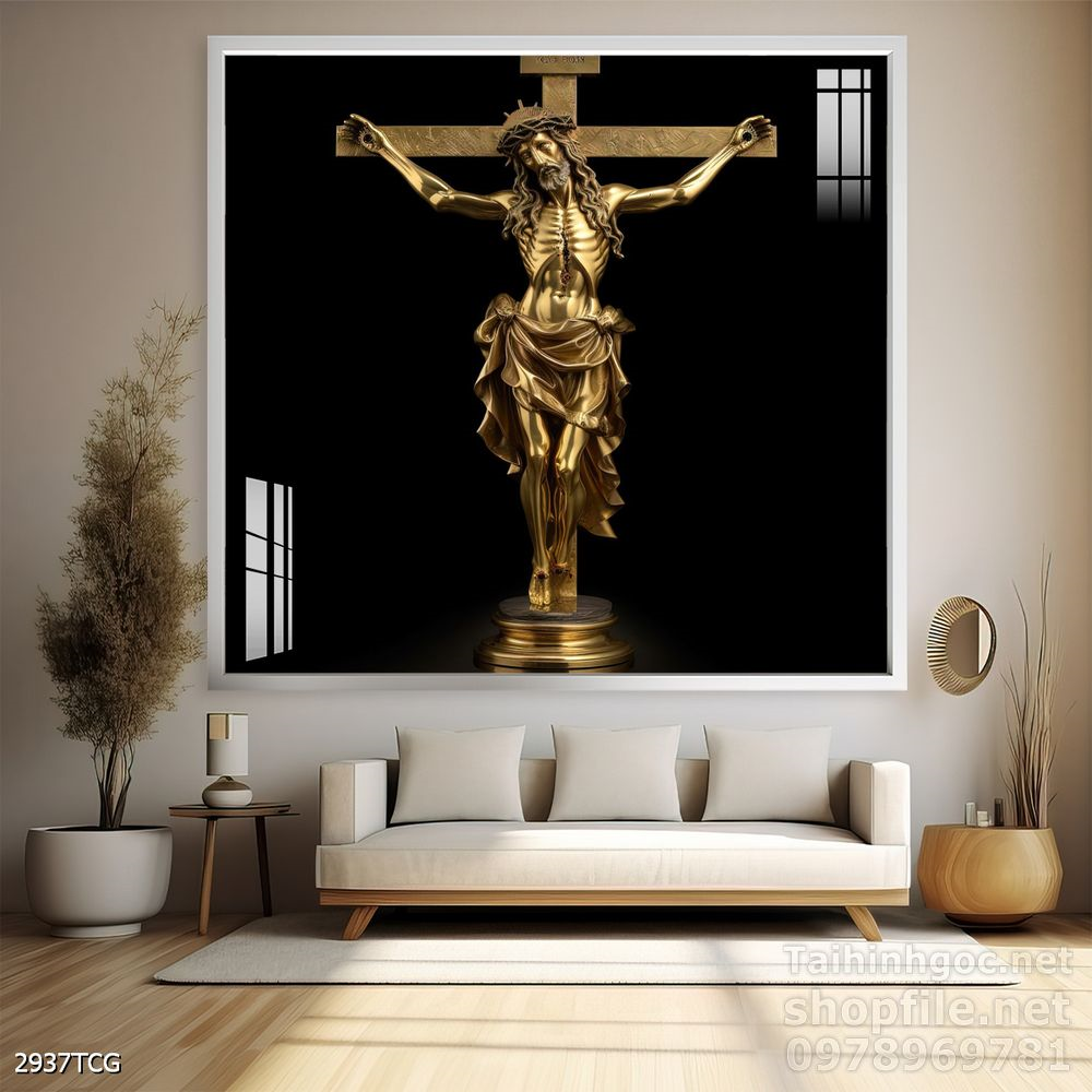 Tranh tranh trí tường công giáo sang trọng