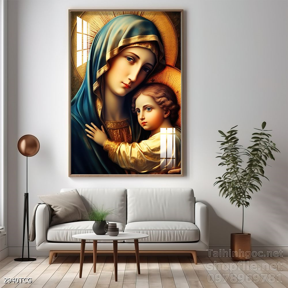 File tranh công giáo decor trang trí tường phòng thờ