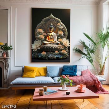 File tranh Phật giáo decor trang trí tường nhà phòng thờ