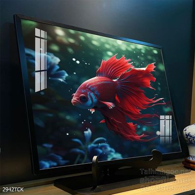 Tranh cá chép hoa sen cực đẹp