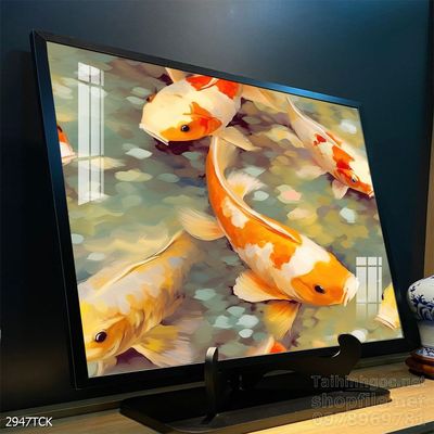 Tranh cá chép hoa sen đẹp mang nhiều ý nghĩa