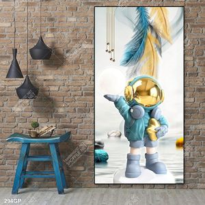 Tranh file gốc phi hành gia chất lượng cao