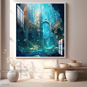 Tranh treo tường cá heo dễ thương