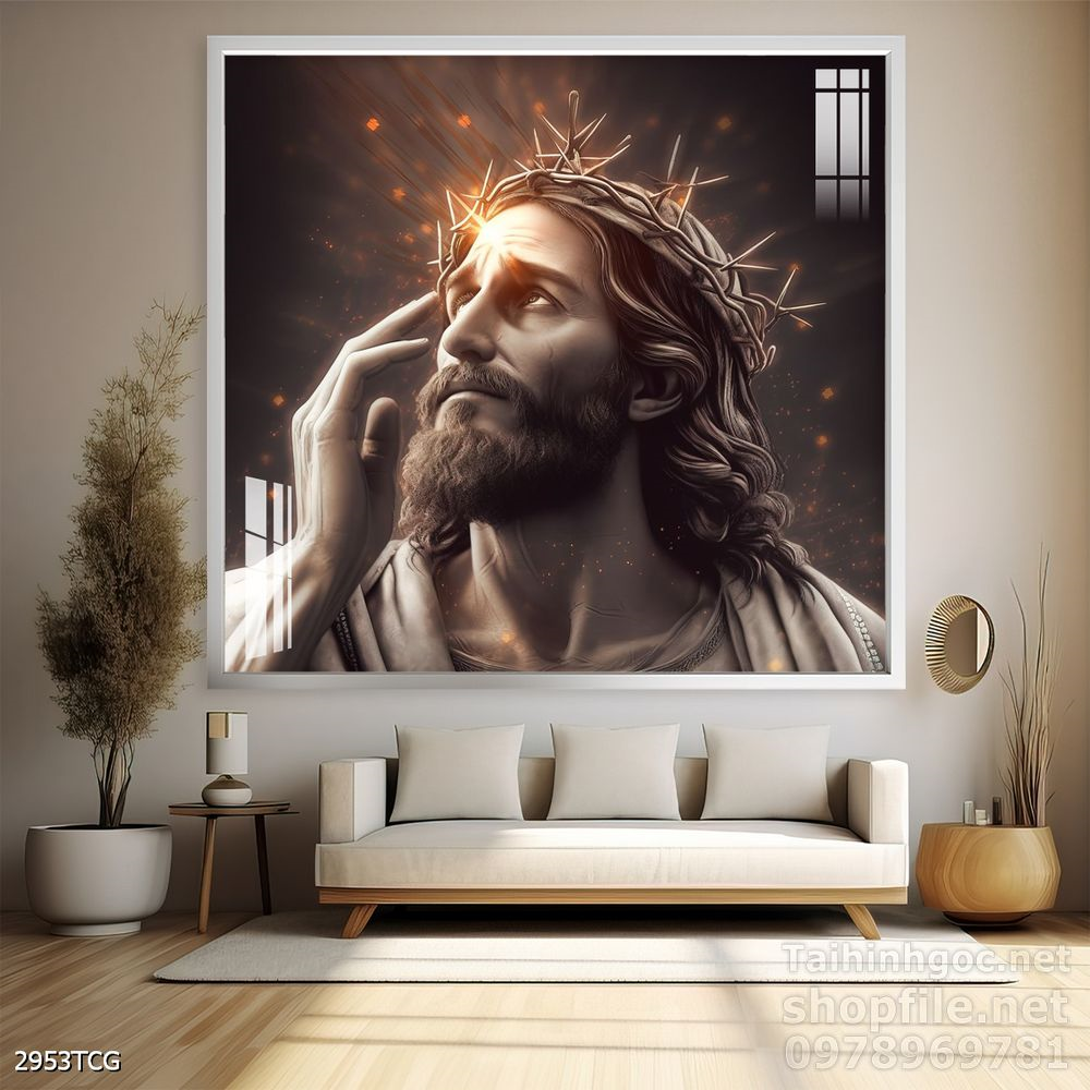 File tranh công giáo decor trang trí tường phòng thờ