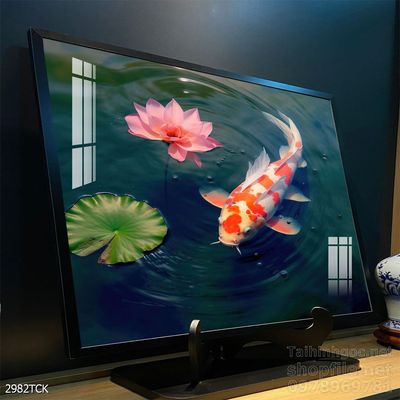 Tranh cá chép hoa sen đẹp mang nhiều ý nghĩa