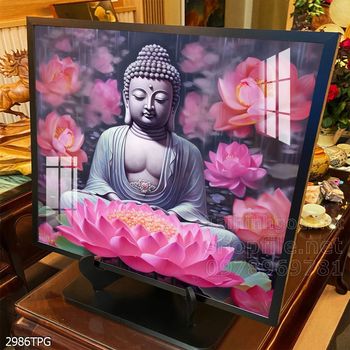 Tranh tranh trí tường phật giáo sang trọng