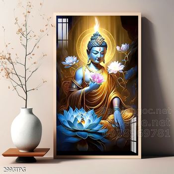 Tranh decor trang trí tường Phật giáo