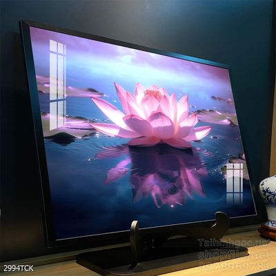 Tranh cá chép hoa sen nghệ thuật hiện đại