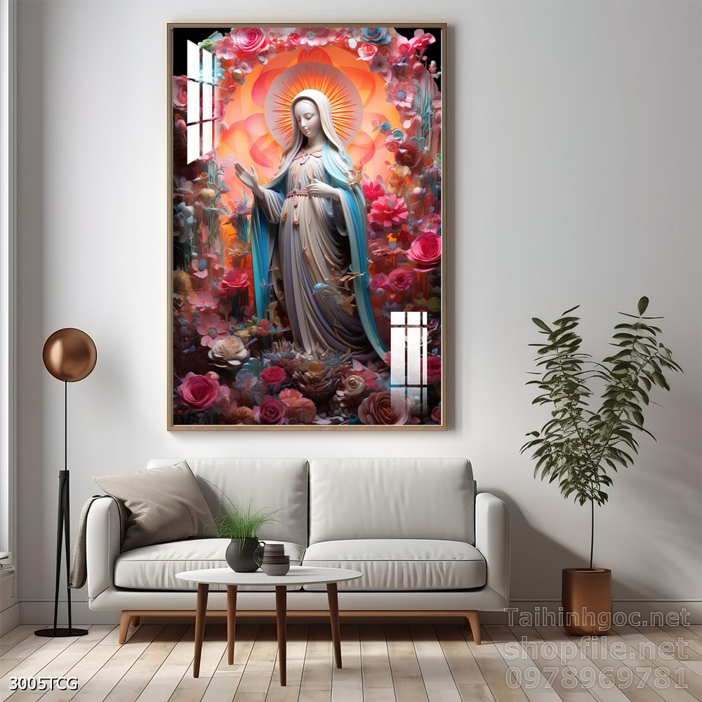 File tranh công giáo decor trang trí tường phòng thờ