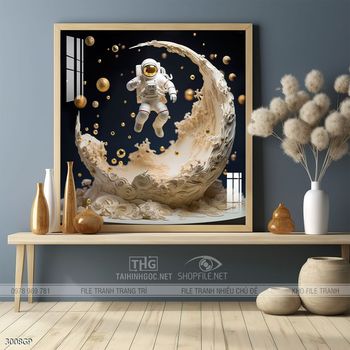 Tranh treo tường nghệ thuật phi hành gia