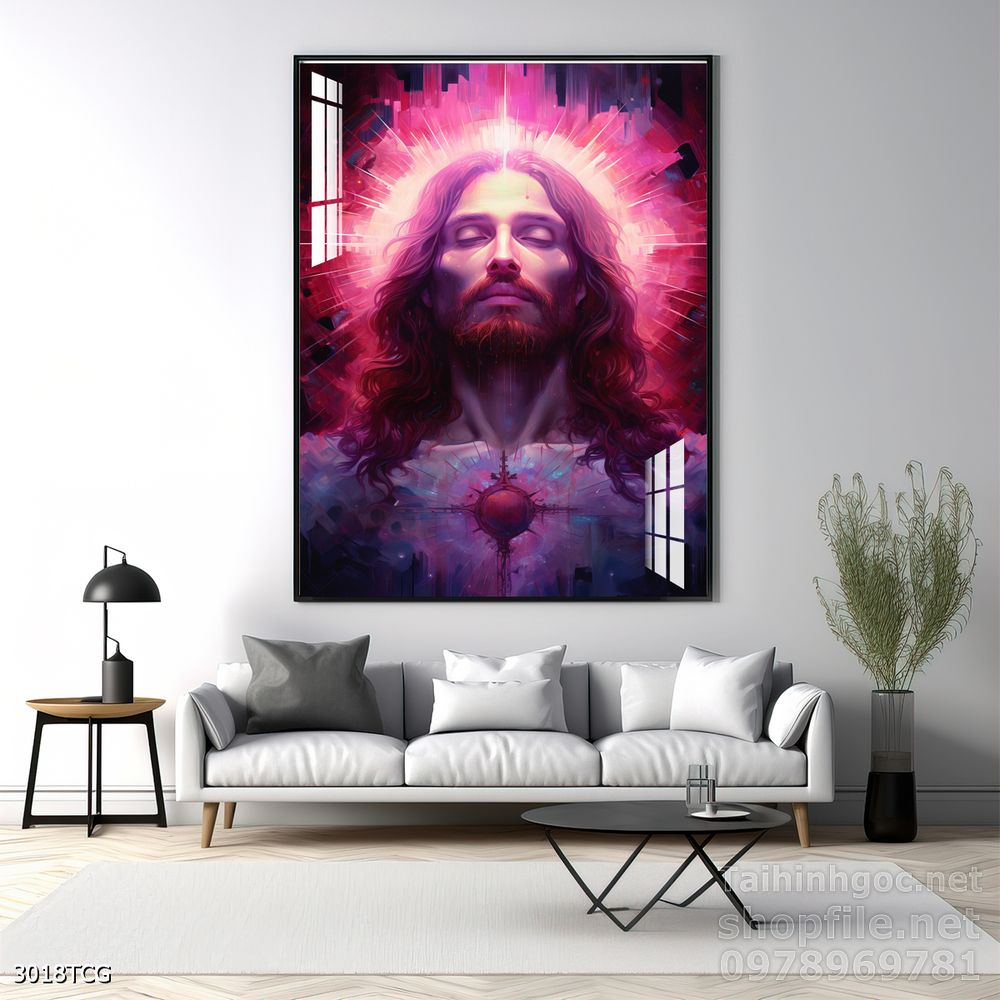 File tranh công giáo decor trang trí tường phòng thờ