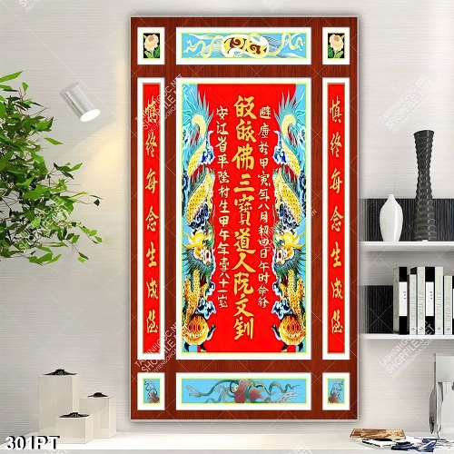 Tranh thư pháp trang trí phòng thờ đẹp nhất