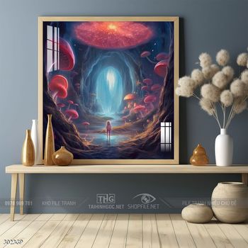 Tranh 3D phi hành gia vũ trụ