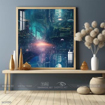 Tranh cá heo đại dương