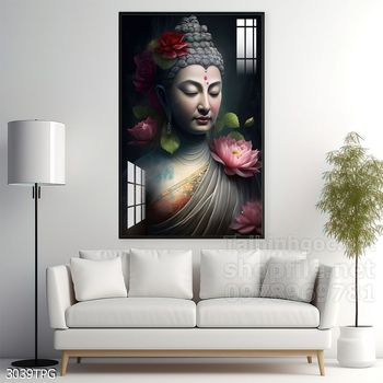 File tranh Phật giáo decor trang trí tường nhà phòng thờ