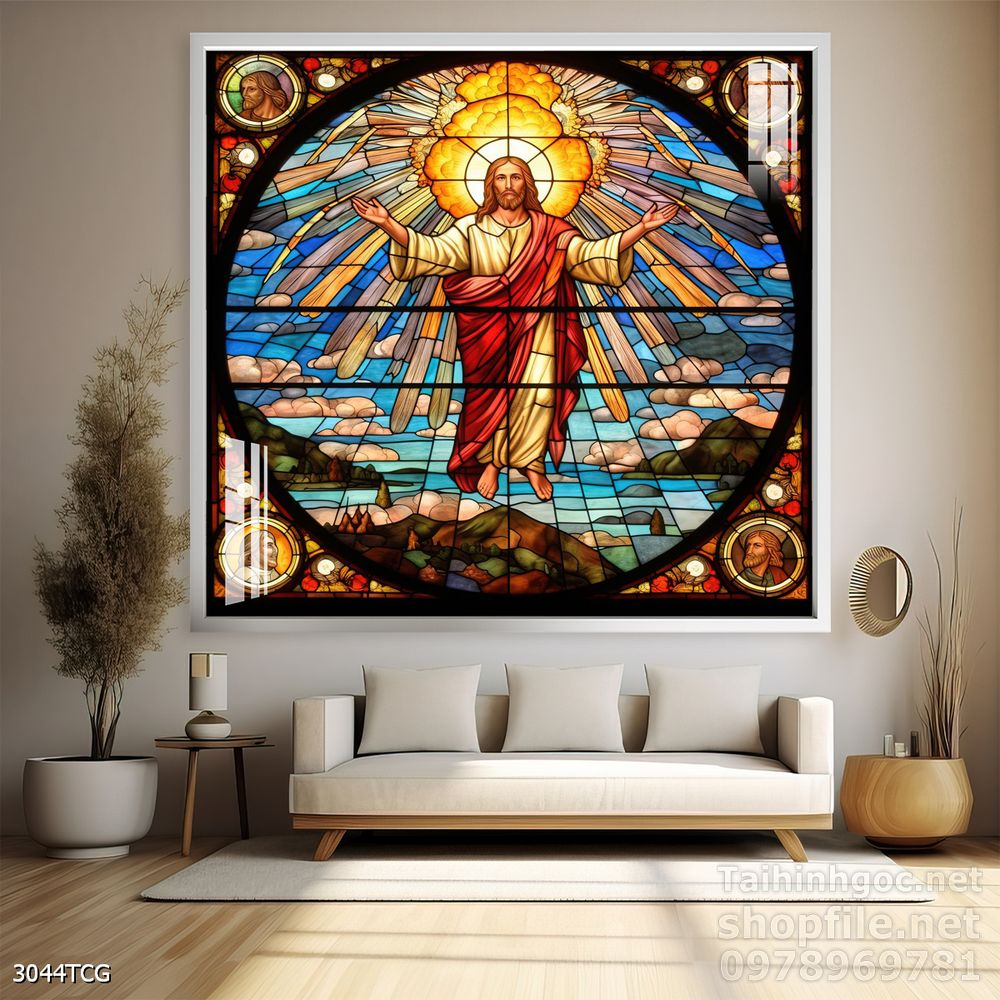 File tranh công giáo decor trang trí tường phòng thờ