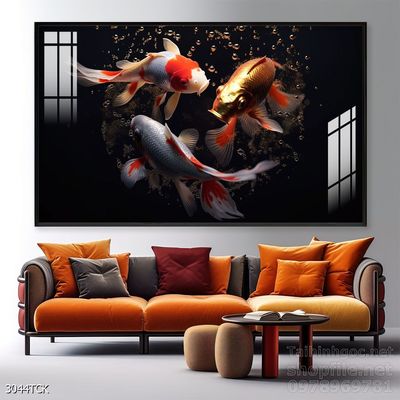 Tranh cá chép hoa sen đẹp mang nhiều ý nghĩa