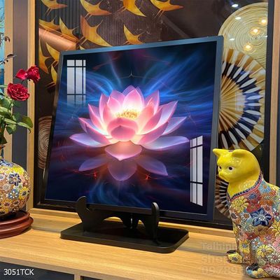 Tranh trang trí phòng khách cá chép hoa sen