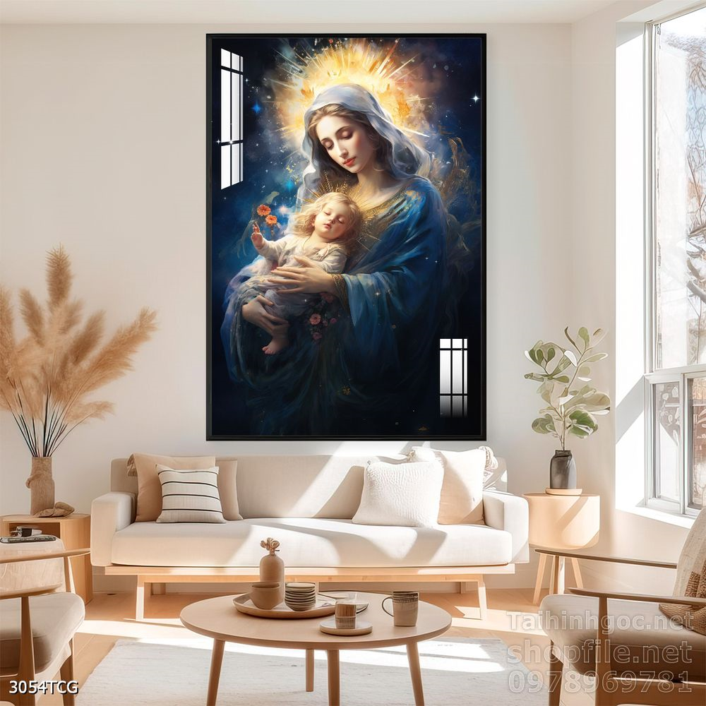 Tranh tranh trí tường công giáo sang trọng