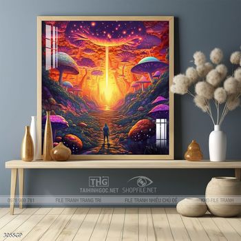 Tranh 3D phi hành gia vũ trụ