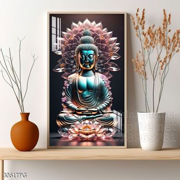 Tranh tranh trí tường phật giáo sang trọng