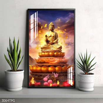File tranh Phật giáo decor trang trí tường nhà phòng thờ