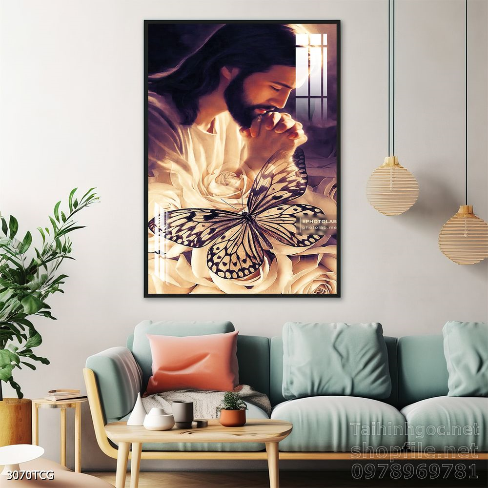 File tranh công giáo decor trang trí tường phòng thờ