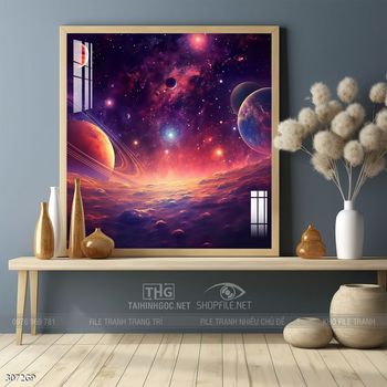 Tranh phi hành gia đẹp