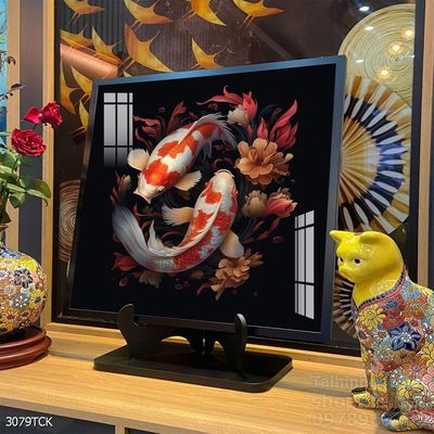 Tranh cá chép hoa sen đẹp mang nhiều ý nghĩa