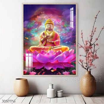 Tranh decor trang trí tường Phật giáo