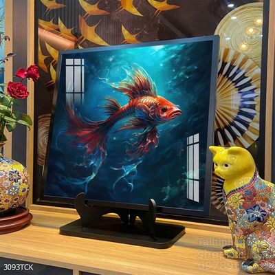 Tranh cá chép hoa sen treo tường mang nhiều ý nghĩa