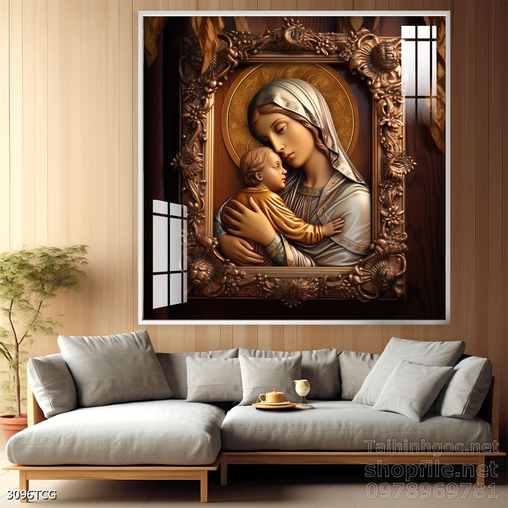 File tranh công giáo decor trang trí tường phòng thờ