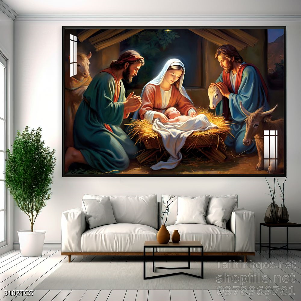 Tranh công giáo treo tường trang trí