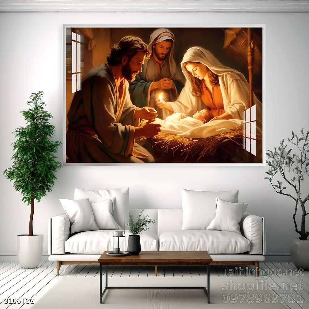Tranh tranh trí tường công giáo sang trọng