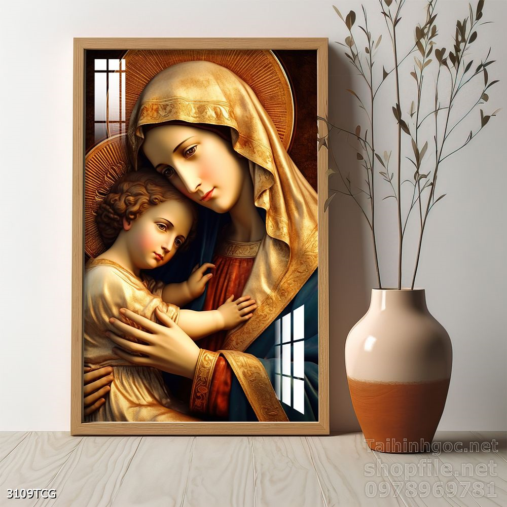 File tranh công giáo decor trang trí tường phòng thờ