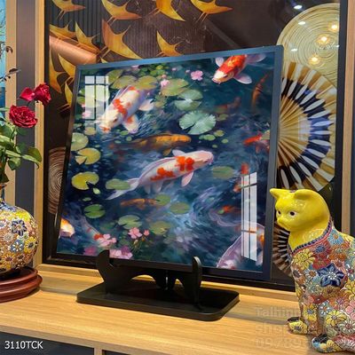 Tranh cá chép hoa sen cực đẹp