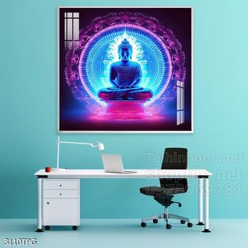 File tranh Phật giáo decor trang trí tường nhà phòng thờ