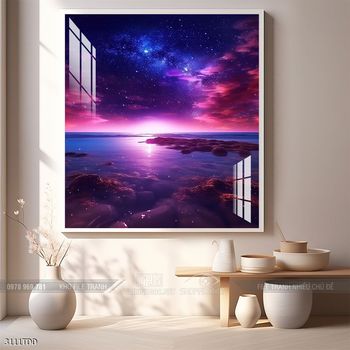 Tranh treo tường cá heo dễ thương