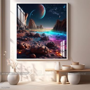 Tranh treo tường cá heo dễ thương