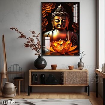 File tranh Phật giáo decor trang trí tường nhà phòng thờ