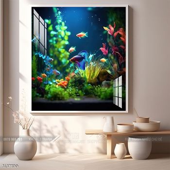 Tranh treo tường những chú cá heo đáng yêu