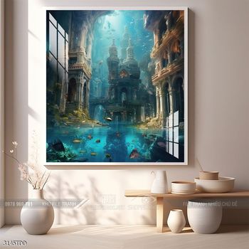 Tranh treo tường cá heo đại dương