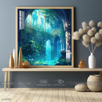 Tranh cá heo decor trang trí tường nhà