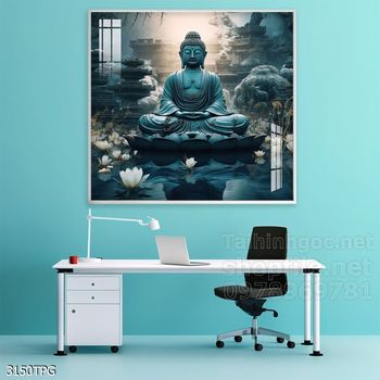 File tranh Phật giáo decor trang trí tường nhà phòng thờ