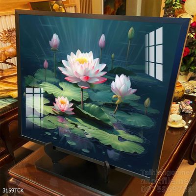 Tranh cá chép hoa sen đẹp mang nhiều ý nghĩa