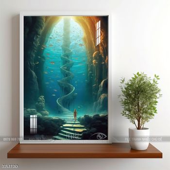 Tranh cá heo đẹp