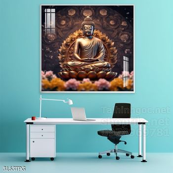 File tranh Phật giáo decor trang trí tường nhà phòng thờ