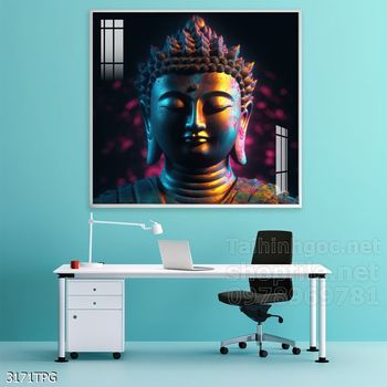 File tranh Phật giáo decor trang trí tường nhà phòng thờ